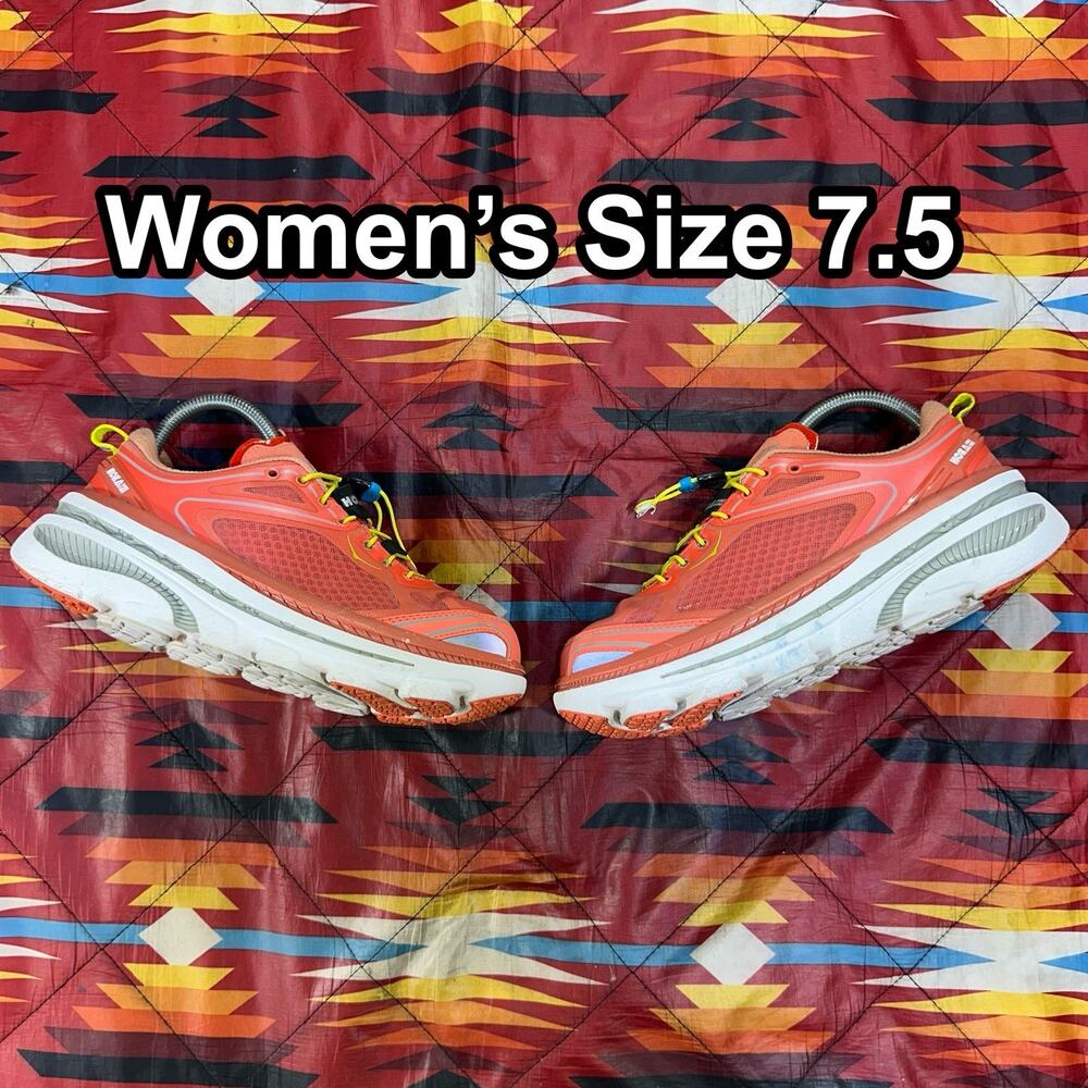 Hoka One One Bondi 3 Running Shoes Orange Sneaker 20609 029 COHC Womens Size 7.5